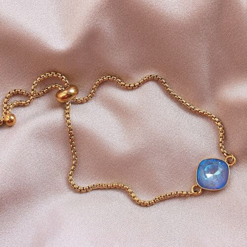 Pearl and Crystal Bracelet Sale - 227 / Gold / Blue