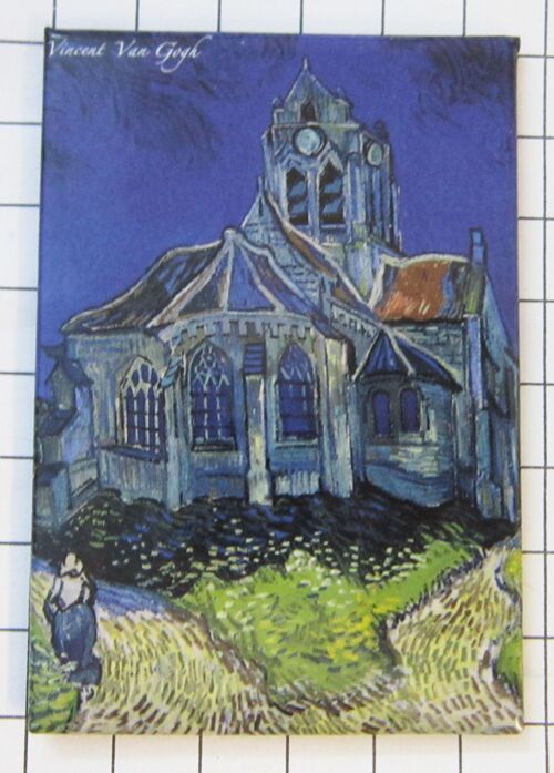 koelkastmagneet Van Gogh kerkje