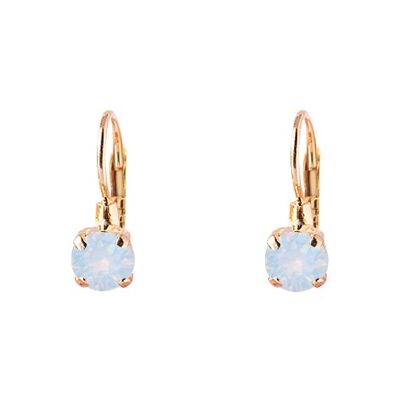 Mini hanging earrings, 5mm crystal - gold - Air Blue