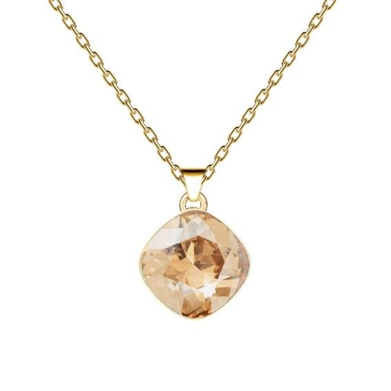 ROMBA CORROUND, 10MM CRYS con sujeción (solo plata) - Oro - Golden Shadow