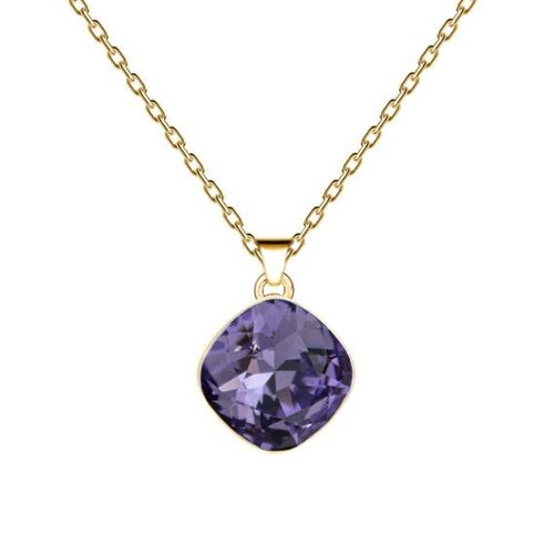 ROMBAK CABLY, 10mm Crystal with Holding (Silver Print only) - Gold - Tanzanite