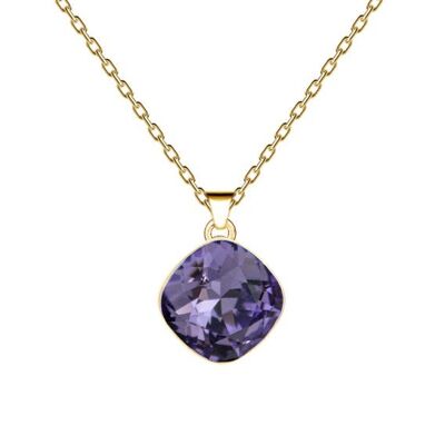 ROMBAK CABLY, 10mm Crystal with Holding (Silver Print only) - Gold - Tanzanite
