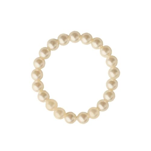 Fine pearl ring - Cream - 15