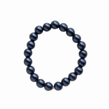 Bague perle fine - Bleu nuit - 15 1