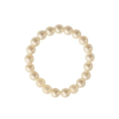 Anillo perla fina - Crema - 16