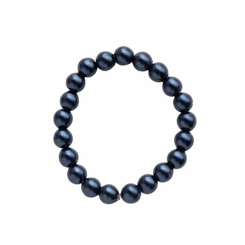 Fine pearl ring - Night Blue - 16