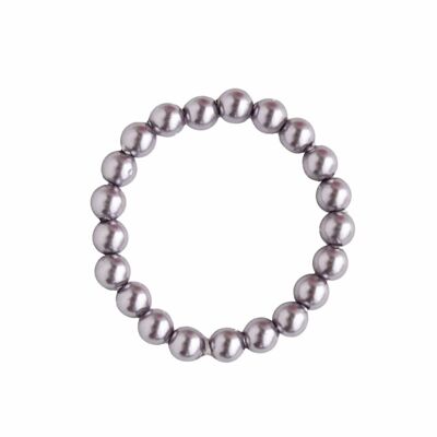 Fine pearl ring - mauve - 20