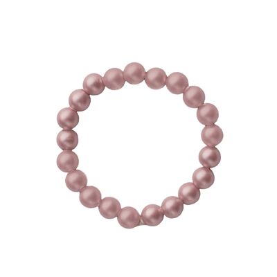 Anillo perla fina - Rosa empolvado - 17