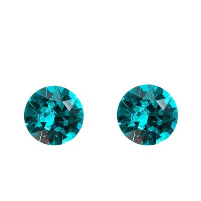 Naglinskars, 8 mm Kristall - Blauer Zirkon
