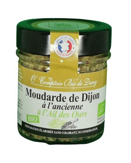 Moutarde de Dijon à l'ancienne à l'ail des ours