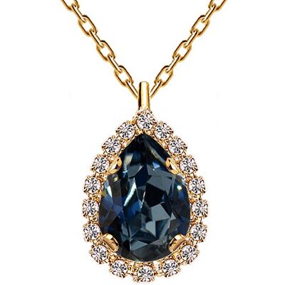 Collier luxueux, cristal 14mm - or - montana