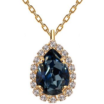 Collier luxueux, cristal 14mm - or - montana 1