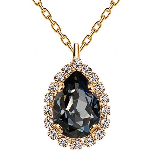 Luxurious necklace, 14mm crystal - gold - Silvernight