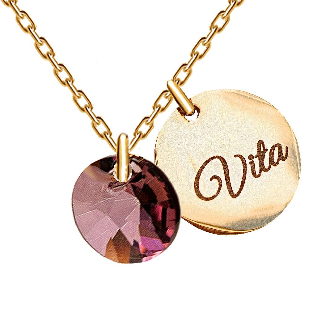Diamond Accent Personalized Name Necklace in Rose Gold Plated Sterling  Silver