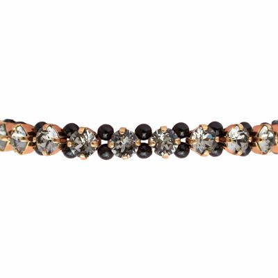 Pearl Crystal bracelet, 5mm crystals - silver - Silvernight