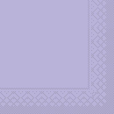 Servilleta desechable violeta de tejido 33 x 33 cm, 3 capas, 20 piezas