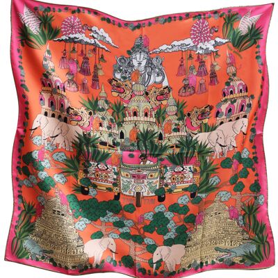 Dream places, silk scarf