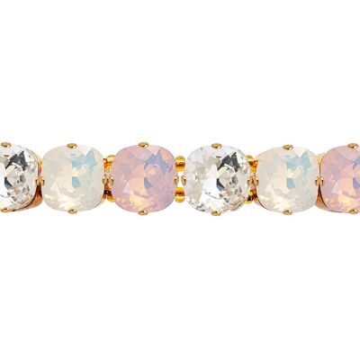 Bracciale Grande Cristallo, Cristalli 10mm - Oro - Cristallo / Opale Bianco / Opale Acqua Di Rose