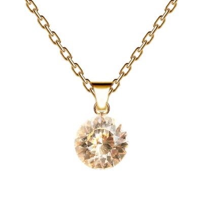 Collier cercle, cristal 8 mm avec support (garniture argentée uniquement) - argent - Golden Shadow