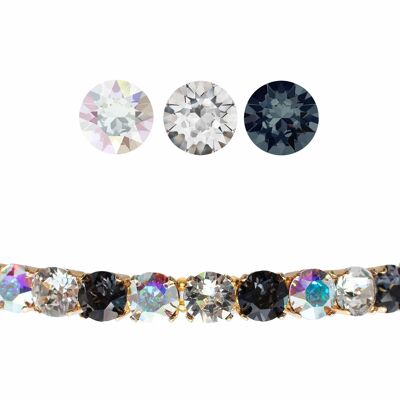 Bracciale Little Crystal, Cristalli 8mm - Oro - Aurore Boreale / Crystal / Silvernight