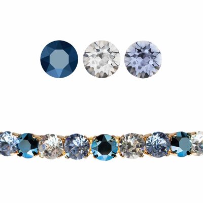 Petit bracelet en cristal, cristaux de 8 mm - Or - Métallisé / Cristal / Saphir clair