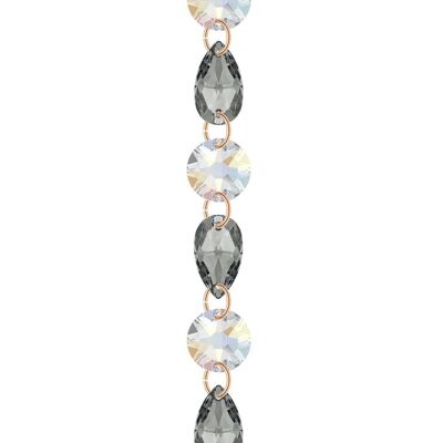Bracciale in cristallo fine - argento - aurore boreale / silvernight