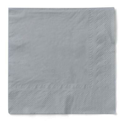 Disposable silver napkin made of tissue 33 x 33 cm, 3-ply, 20 pieces