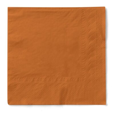 Disposable terracotta napkin made of tissue 33 x 33 cm, 3-ply, 20 pieces