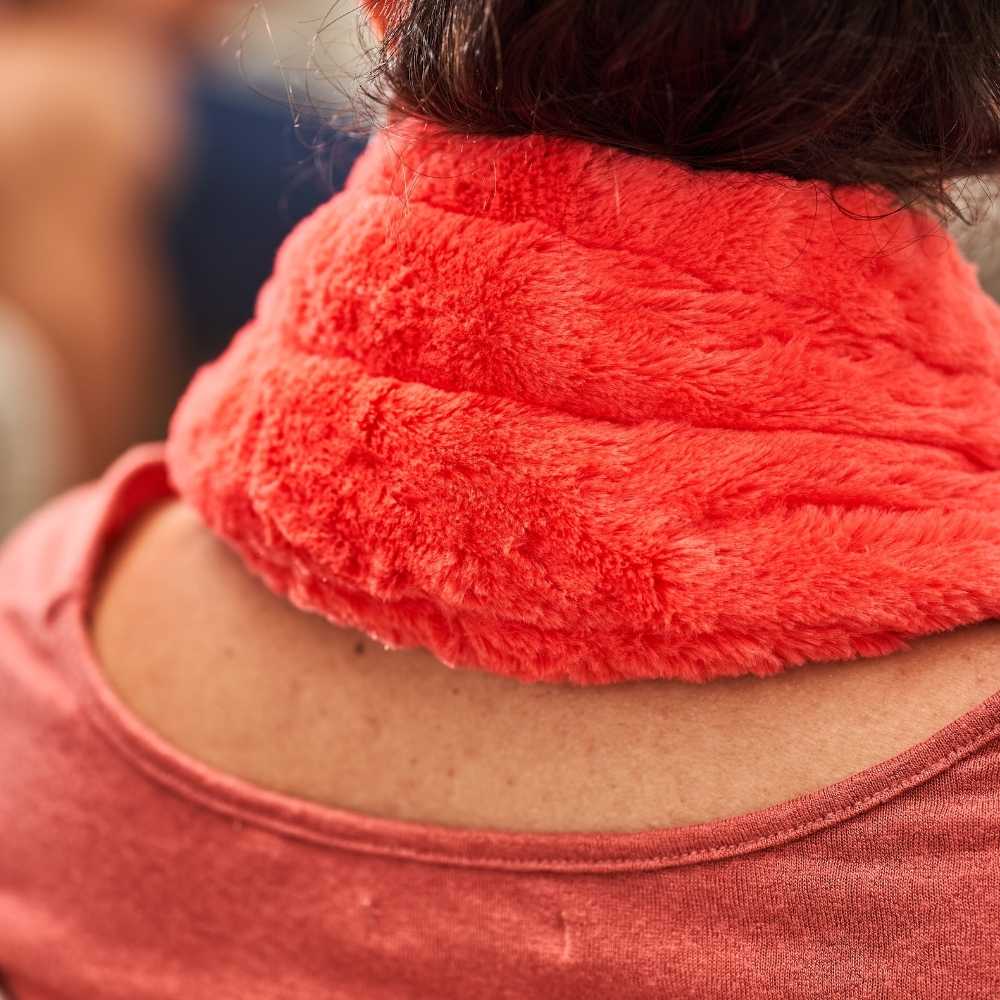 Coral neck hot water bottle