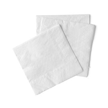 Serviette en papier jetable blanche 33 x 33 cm, 3 plis, 20 pièces 2