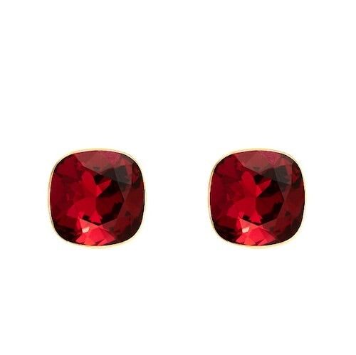 Silver Naglinskers, 10mm Crystal - Silver - Scarlet