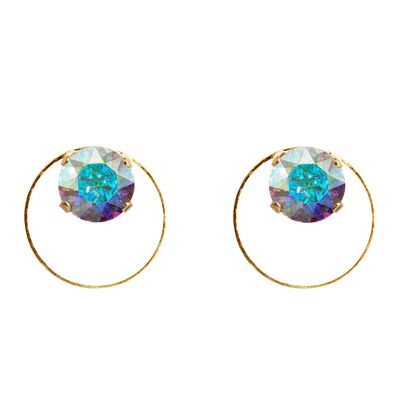 Naglinskari mit Ring, 8 mm Kristall – Gold – Aurore Boreeal