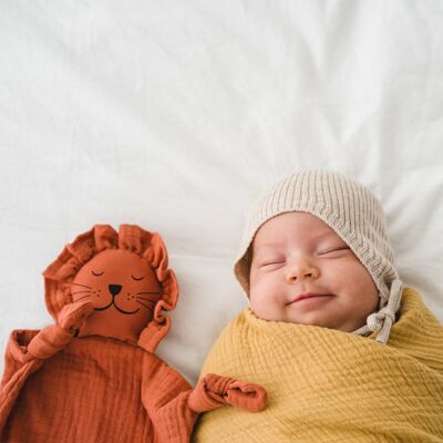 Doudou BIO doll for baby LION