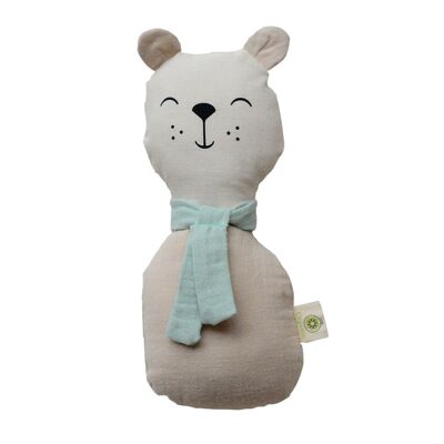 BIO rattle doll for baby: BEAR