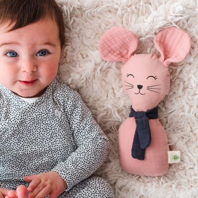 BIO Rasselpuppe für Baby: KLEINE MAUS