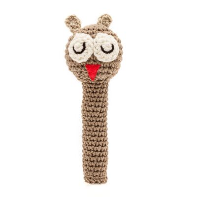 Crochet rattle: OWL