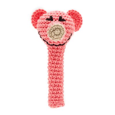 Crochet rattle: PIG