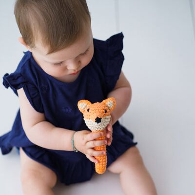 Crochet rattle: FOX