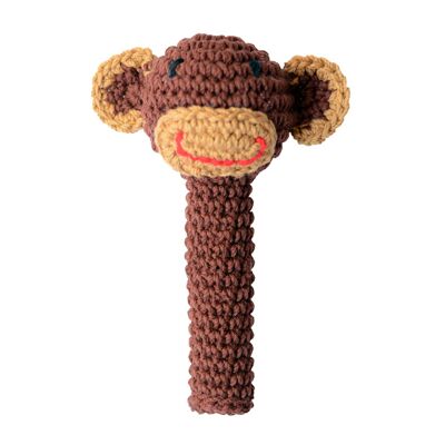 Crochet rattle: MONKEY