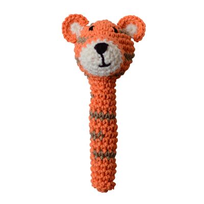 Crochet rattle: TIGER