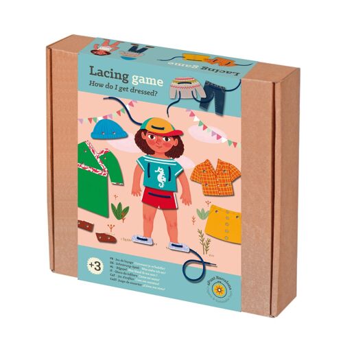 Kit de regalo para niños de ensartar: ¿cómo me visto?