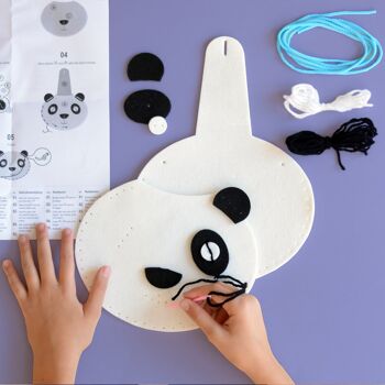 Kit cadeau enfant pour réaliser un sac Panda 2