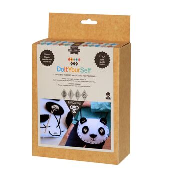Kit cadeau enfant pour réaliser un sac Panda 3