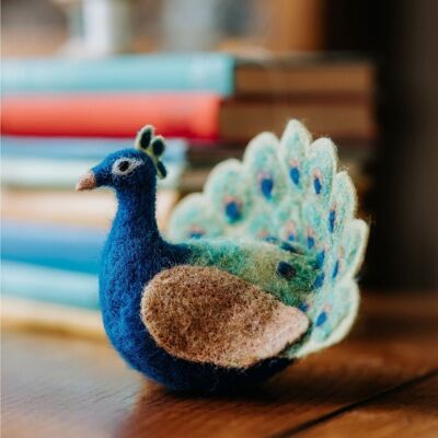 Fabulous Peacock Needle Felting Craft Kit