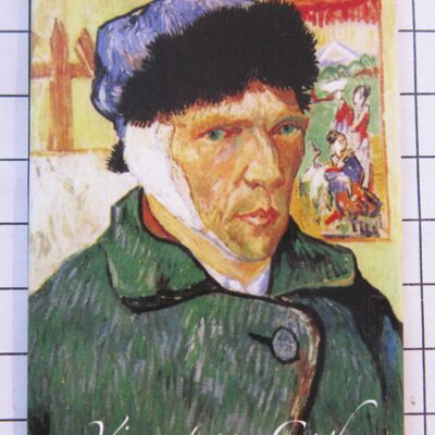 koelkastmagneet zelfportret beschadigd oor Van Gogh