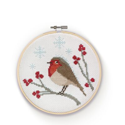 Snowy Robin Cross Stitch Craft Kit