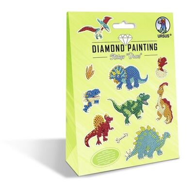 Etiqueta engomada de la pintura del diamante "Dino"