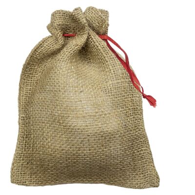 Sac en jute sans motif autocollant Saint-Nicolas