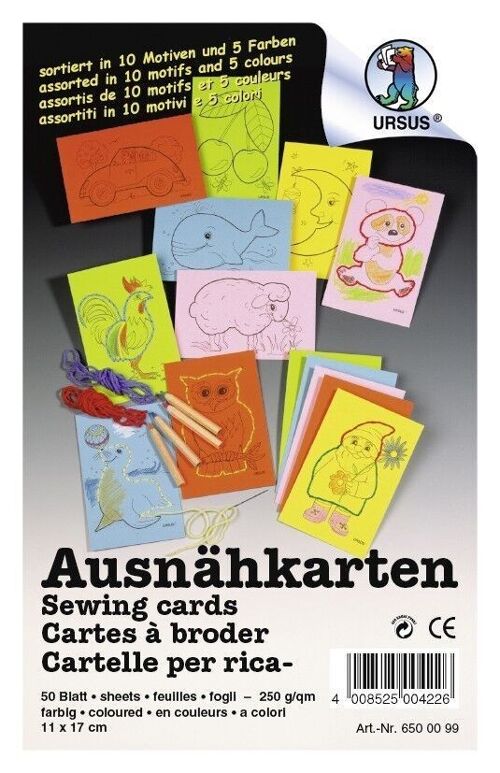 50 Ausnähkarten bunt