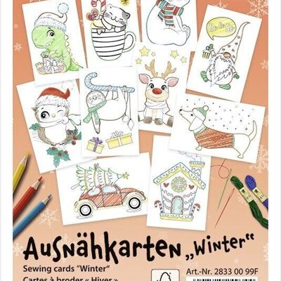 10 Ausnähkarten "Winter"